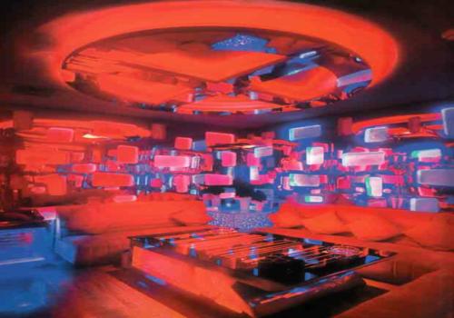 超現代波普風格的八號公館酒吧設計效果圖