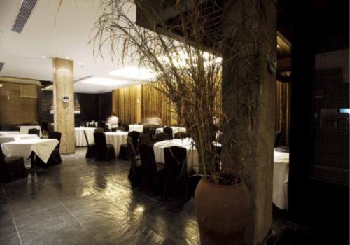 時(shí)尚、自然直接的張家港新世匯酒店餐廳設(shè)計(jì)效果圖