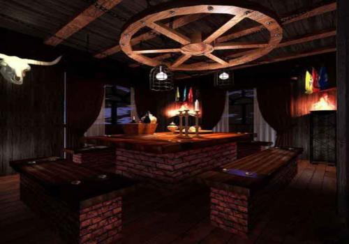 粗狂中的溫情　西部酒吧設(shè)計(jì)效果圖欣賞酒吧設(shè)計(jì)理念解說