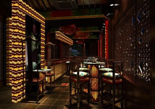 中式主題酒吧設(shè)計(jì)新理念 杭州荷喜酒吧設(shè)計(jì)效果圖欣賞