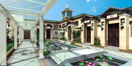 中西合璧的精彩碰撞  一水傾城洗浴會所設(shè)計效果圖欣賞