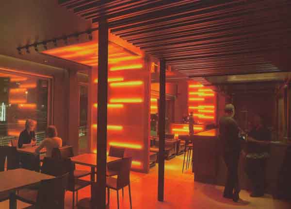 紅色迷情 DOWNTOWN酒吧設(shè)計圖欣賞