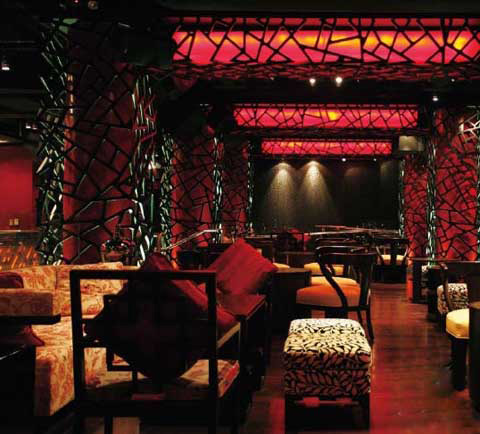 看國外酒吧設(shè)計如何演繹中式風(fēng)情  Infusion lounge酒吧設(shè)計圖