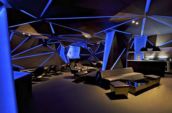 前衛(wèi)時(shí)尚空間  印度海得拉巴碳酒吧設(shè)計(jì)圖欣賞