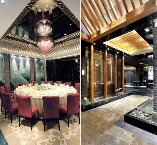 餐飲會所設(shè)計效果圖欣賞 鱸鄉(xiāng)山莊感受星級餐飲會所