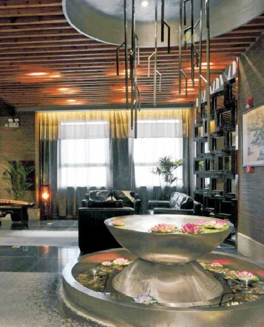 餐飲會所設(shè)計效果圖欣賞 鱸鄉(xiāng)山莊感受星級餐飲會所