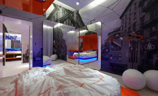 時尚米蘭    國外主題精品酒店客房設(shè)計效果圖欣賞