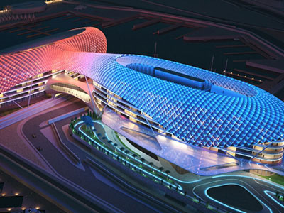 迪拜超奢華創(chuàng)意yas酒店設(shè)計亮相  酒店外觀媲美天空沙漠