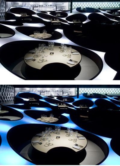 高級餐廳設(shè)計 藍色青蛙餐飲會所設(shè)計效果圖