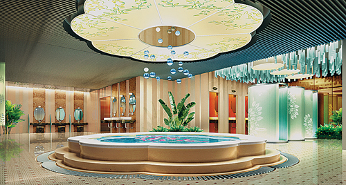 洗浴裝修設(shè)計(jì)之洗浴中心大堂設(shè)計(jì)