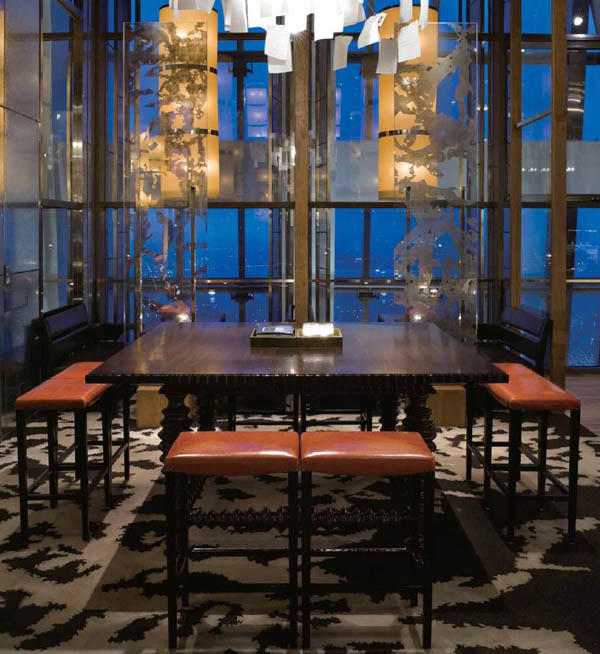 中國最佳中式五星級酒店設(shè)計  上海柏悅酒店設(shè)計欣賞