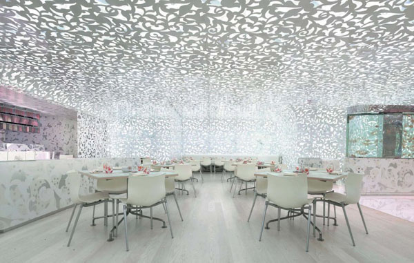 現(xiàn)代中式酒店餐廳設計 九號北京面館設計欣賞