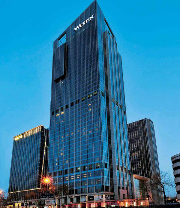 五星級商務(wù)酒店設(shè)計標準  天津君隆威斯汀酒店設(shè)計欣賞