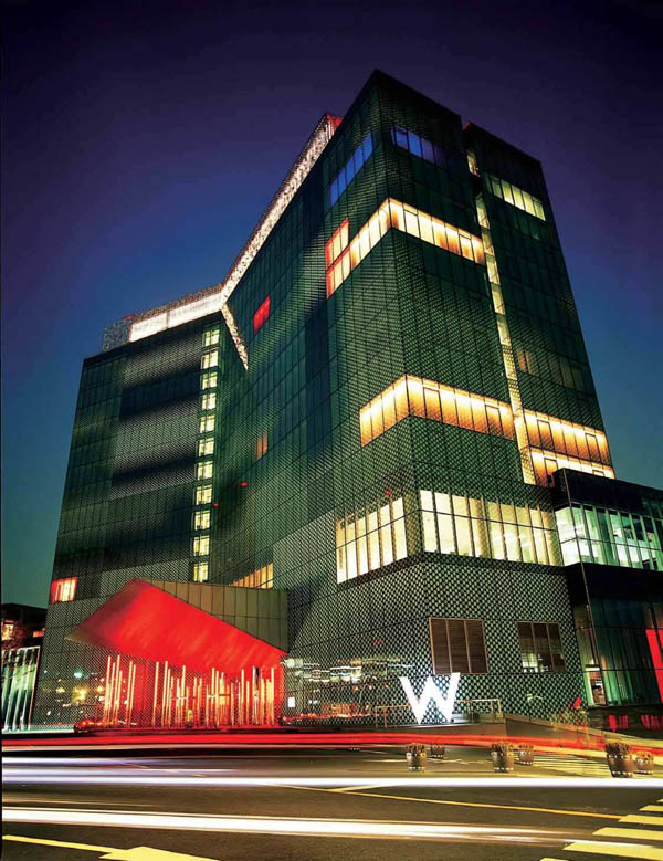 獨一無二的設(shè)計師酒店  首爾華克山莊W精品酒店設(shè)計欣賞