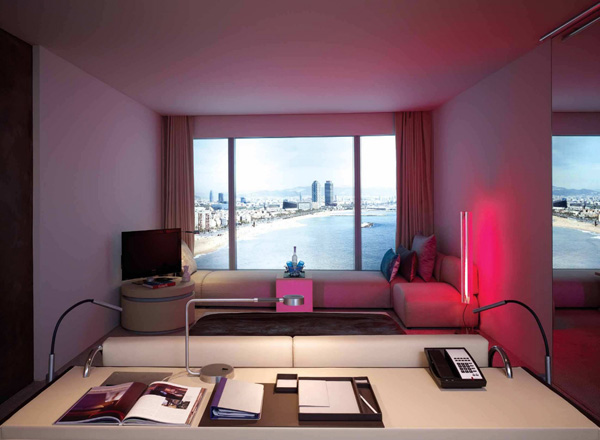 歐洲品牌精品酒店設(shè)計(jì)案例  巴塞羅那W酒店設(shè)計(jì)欣賞