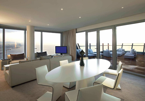 歐洲品牌精品酒店設(shè)計(jì)案例  巴塞羅那W酒店設(shè)計(jì)欣賞