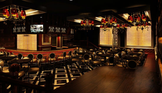 歐式奢華  深圳龍華魅力四射酒吧設(shè)計(jì)效果圖欣賞