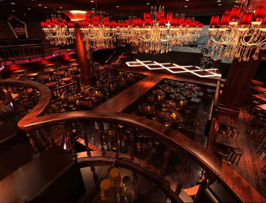 歐式奢華  深圳龍華魅力四射酒吧設(shè)計(jì)效果圖欣賞