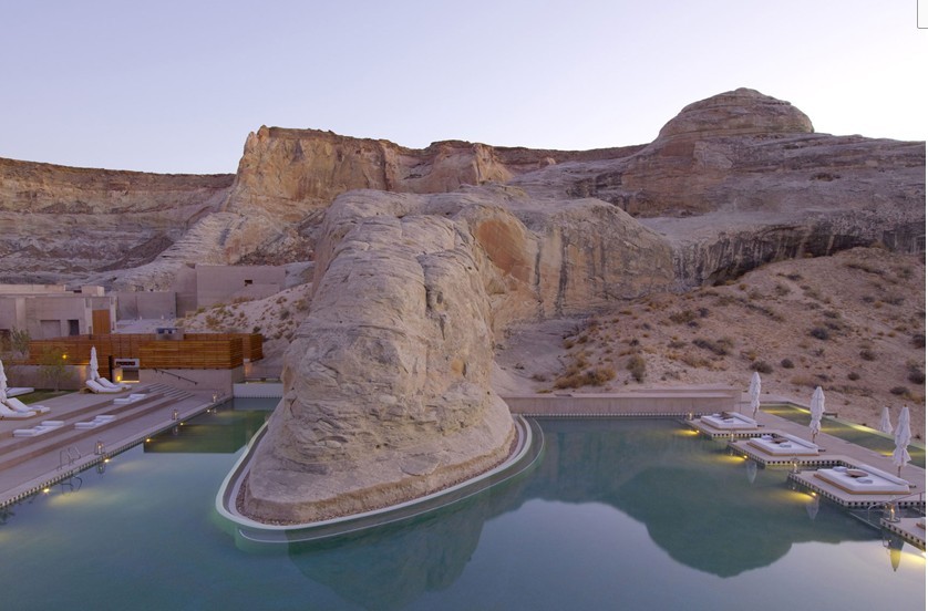 荒野中的天堂  Amangiri度假洗浴中心設計效果圖欣賞