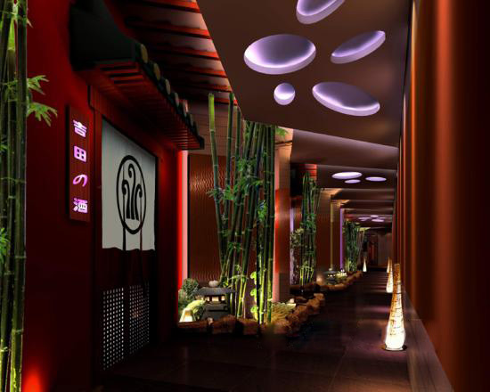 上海日式小酒吧設(shè)計效果圖