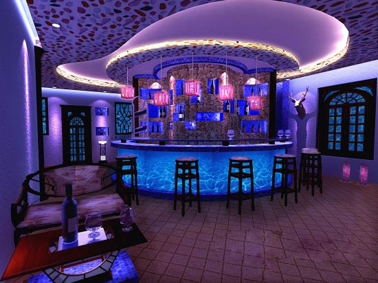 特色音樂酒吧設計 青島地中海酒吧設計欣賞