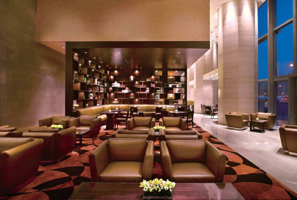 奢華商務(wù)空間  中國(guó)澳門(mén)君悅酒店大堂設(shè)計(jì)欣賞