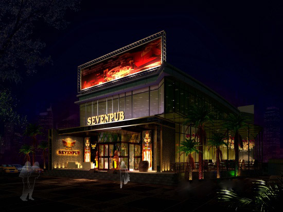 奢華絢爛    合肥ｓｅｖｅｎ?。穑酰鈿W式酒吧設計圖欣賞