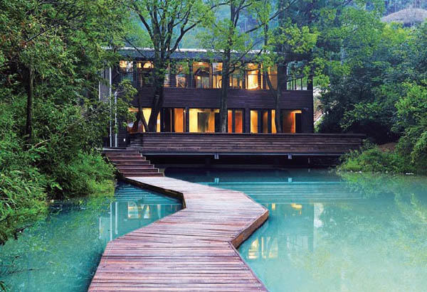 中國(guó)鄉(xiāng)村度假村酒店設(shè)計(jì)  回歸自然的隱居之地