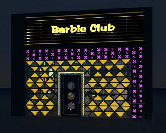 Barbie Club酒吧設(shè)計圖 為女性專設(shè)的酒吧設(shè)計欣賞