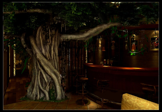 中式古典小酒吧設計欣賞  南昌一棵樹酒吧