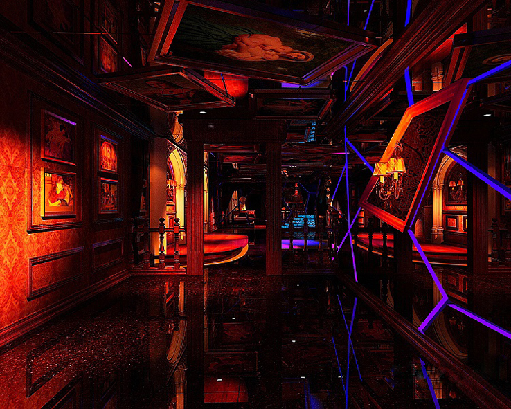 拿鐵Bar夜總會(huì)設(shè)計(jì)效果圖欣賞