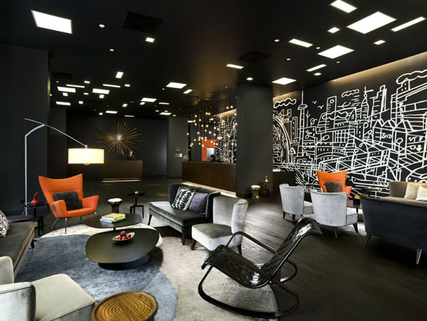 獨(dú)具特色的商務(wù)酒店設(shè)計(jì)案例  Thompson Toronto Hotel