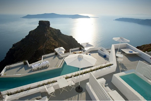 碧海藍(lán)天 海天一線的Santorini Grace設(shè)計(jì)