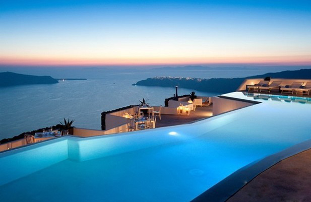 碧海藍(lán)天 海天一線的Santorini Grace設(shè)計(jì)