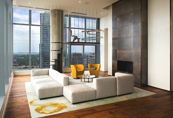 簡單明了的繪畫 德克薩斯州私人會所設(shè)計