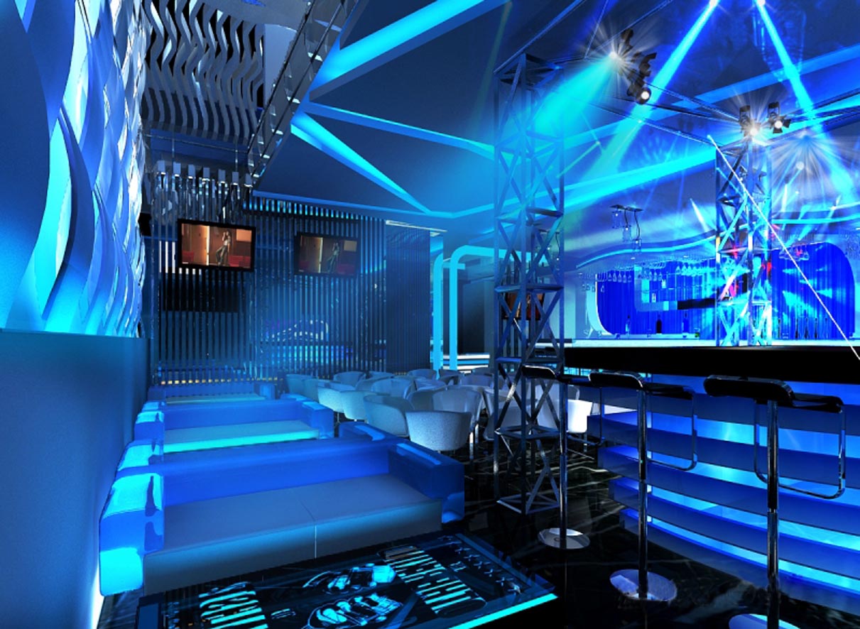 藍(lán)色灣畔夜總會(huì)設(shè)計(jì)效果圖