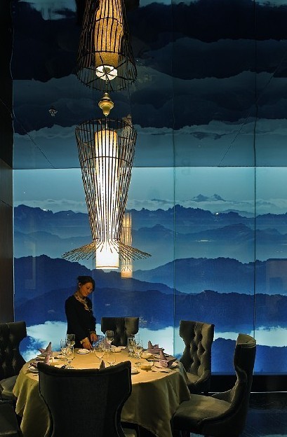 錦繡文化主題典雅純色餐廳