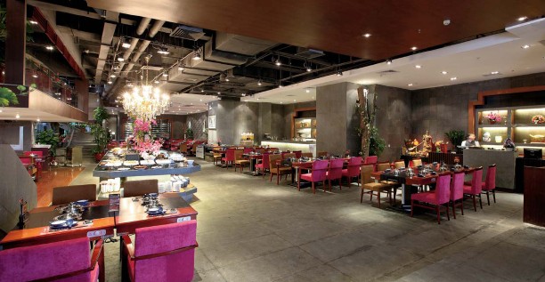 中式情緣酒店餐飲設(shè)計案例   上本臺灣涮涮鍋番禺店