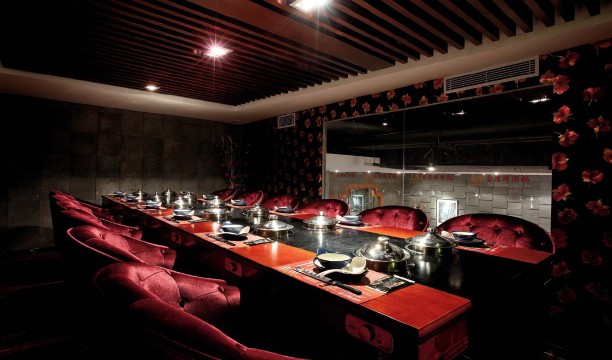 中式情緣酒店餐飲設(shè)計案例   上本臺灣涮涮鍋番禺店
