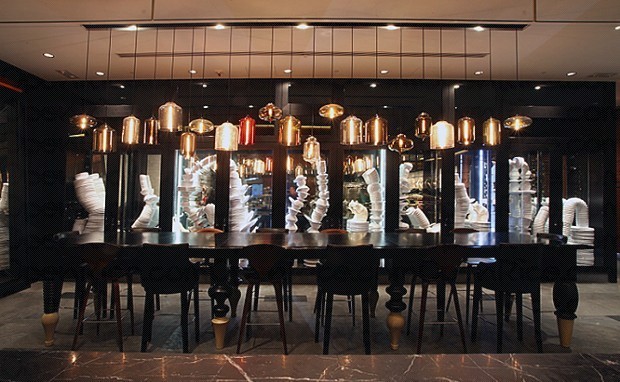 香港W酒店星宴中餐廳設(shè)計  梁志天式中式奢華演繹