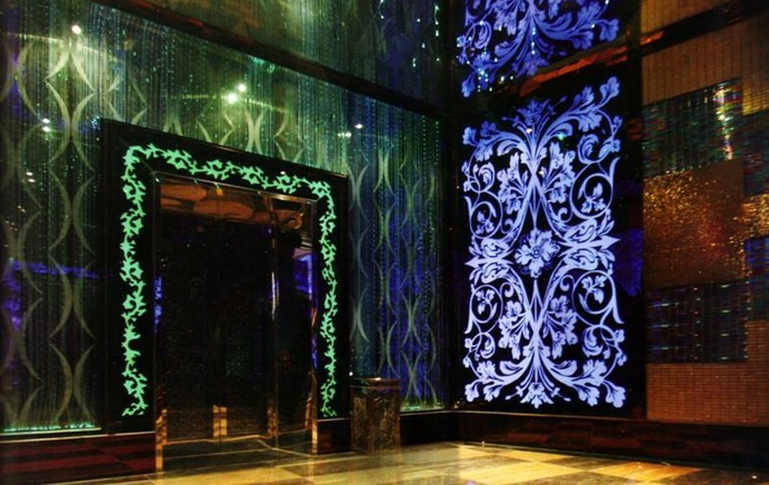 淮南畢打奧夜總會設計圖片欣賞 流動著夢幻般的色彩 