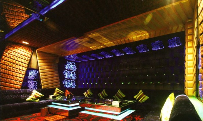 淮南畢打奧夜總會設計圖片欣賞 流動著夢幻般的色彩 