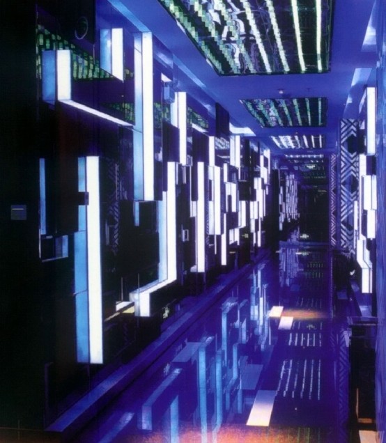 源泉國際俱樂部設(shè)計圖賞析 時尚抽象藝術(shù)空間的典范