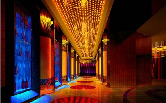 天上宮闕夜總會(huì)設(shè)計(jì)效果圖欣賞 視覺效果鮮明