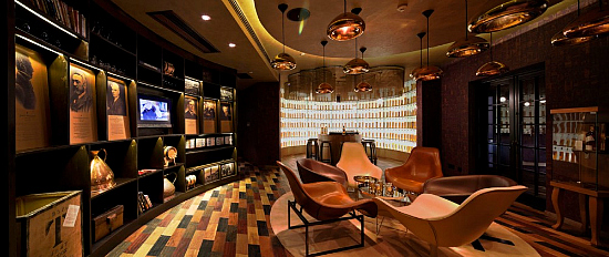 尊尼獲加威士忌上海尊邸酒吧設(shè)計(jì)賞析