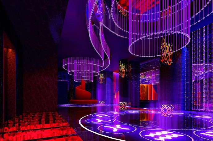 時(shí)尚又略帶神秘感 天上宮闕夜總會(huì)設(shè)計(jì)效果圖欣賞 