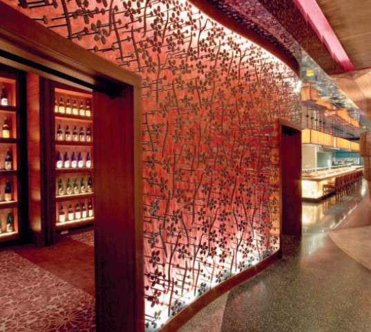 迪拜Nobu 紅酒會(huì)所設(shè)計(jì)裝修圖