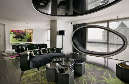 時(shí)尚先鋒  亞特蘭大W酒店大堂設(shè)計(jì)效果圖欣賞