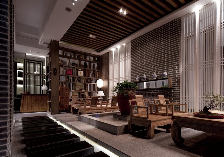 合肥徽派茶會所設(shè)計