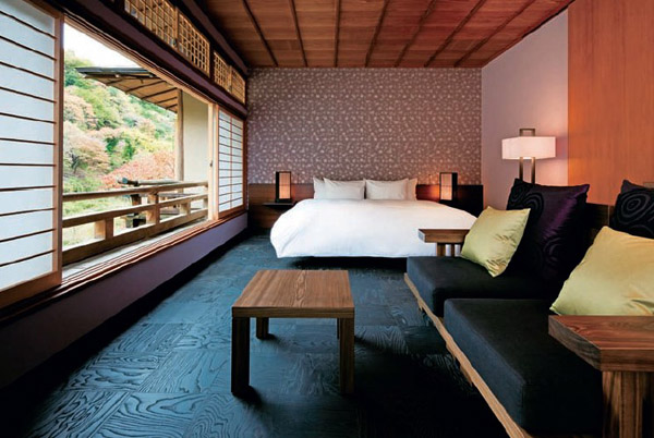 虹夕諾雅京都日式度假酒店客房設(shè)計(jì)欣賞